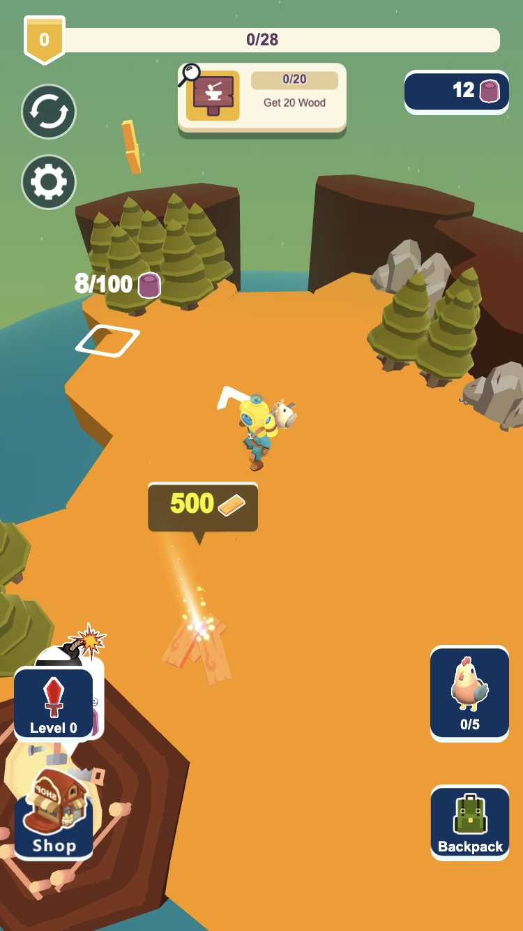 Planet Craft main menu