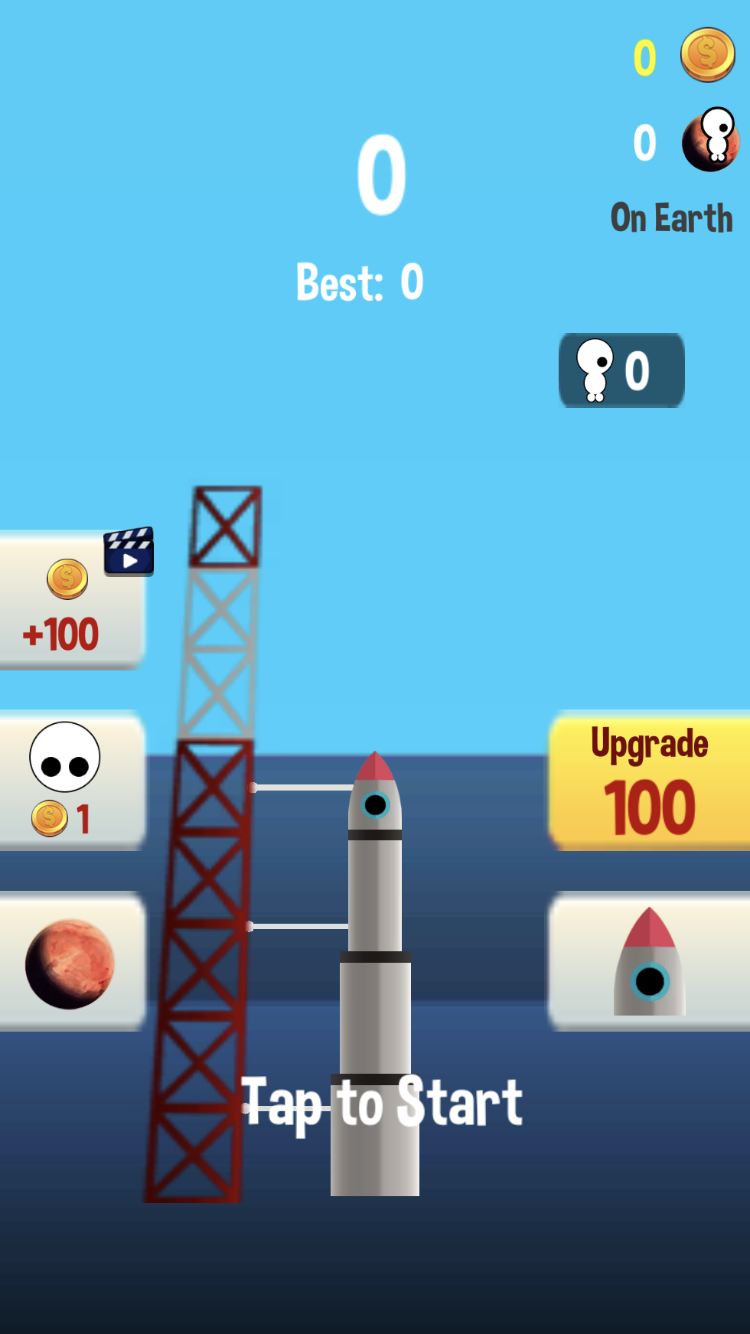 Space Frontier main menu