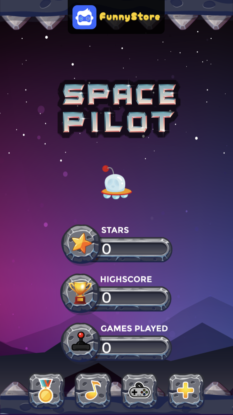 Space Pilot main menu