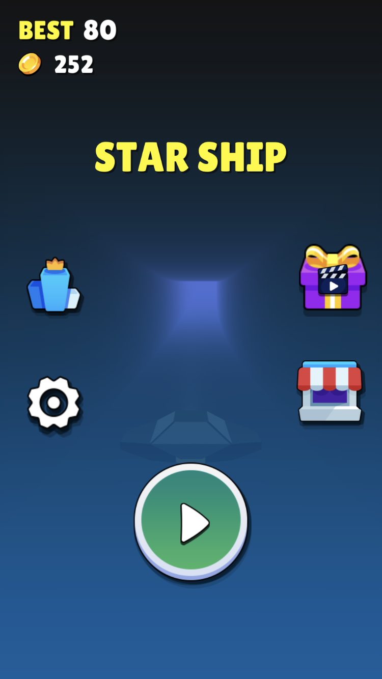 Star Ship main menu