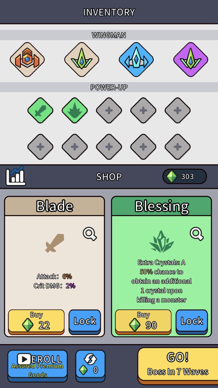 Game interface details